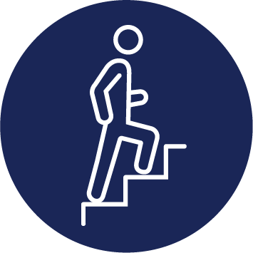 Icon depicting career progression