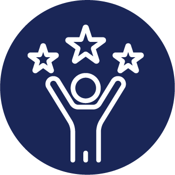 Icon depicting training and development